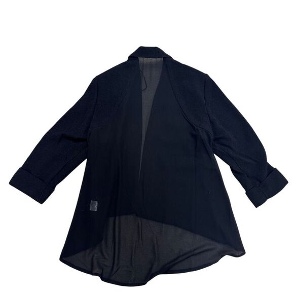 EUC Papillon Women's Black Open-Front Blazer Size XL Business Jacket - Picture 4 of 6